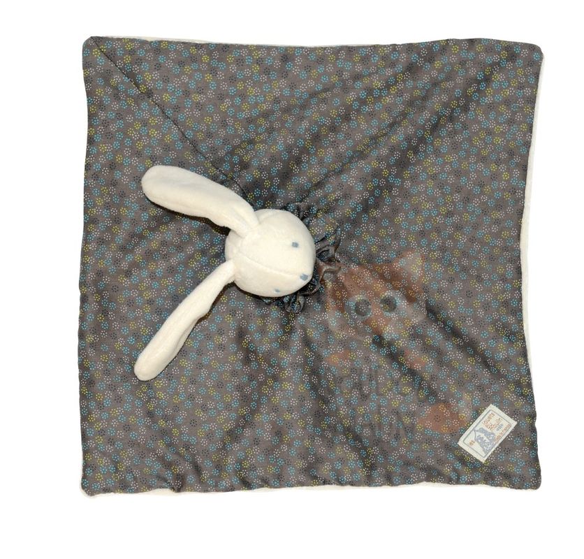  les douillettes lapin plat carré gris 